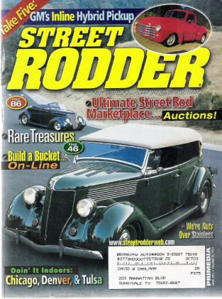 STREET RODDER 2003 JUNE - CUSTOM SEATS MADE, REBUILDING A DROPPED FRONT END